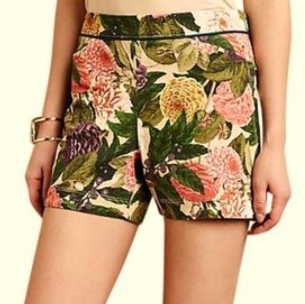 Anthropologie Elevenses Floral Shorts 4